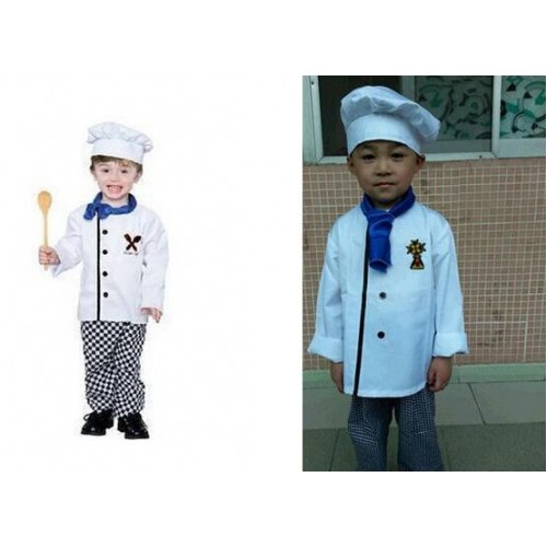 New special costumes children photography Cosplay boys chefs clothing performance clothing Halloween clothes